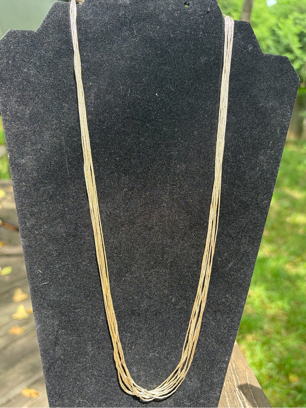 Vintage 925 SS “liquid” Necklace